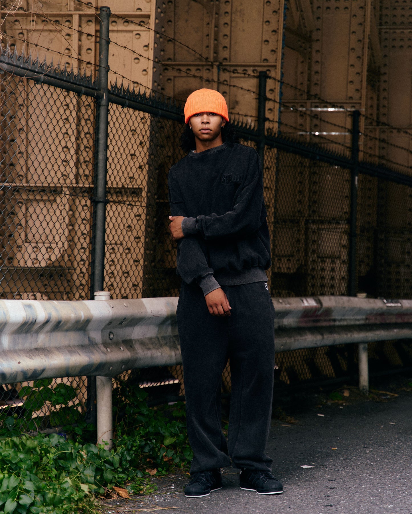Faded sweat pants
