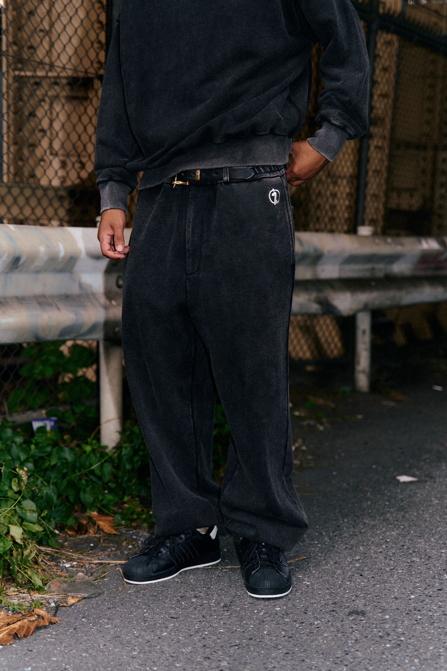 Faded sweat pants