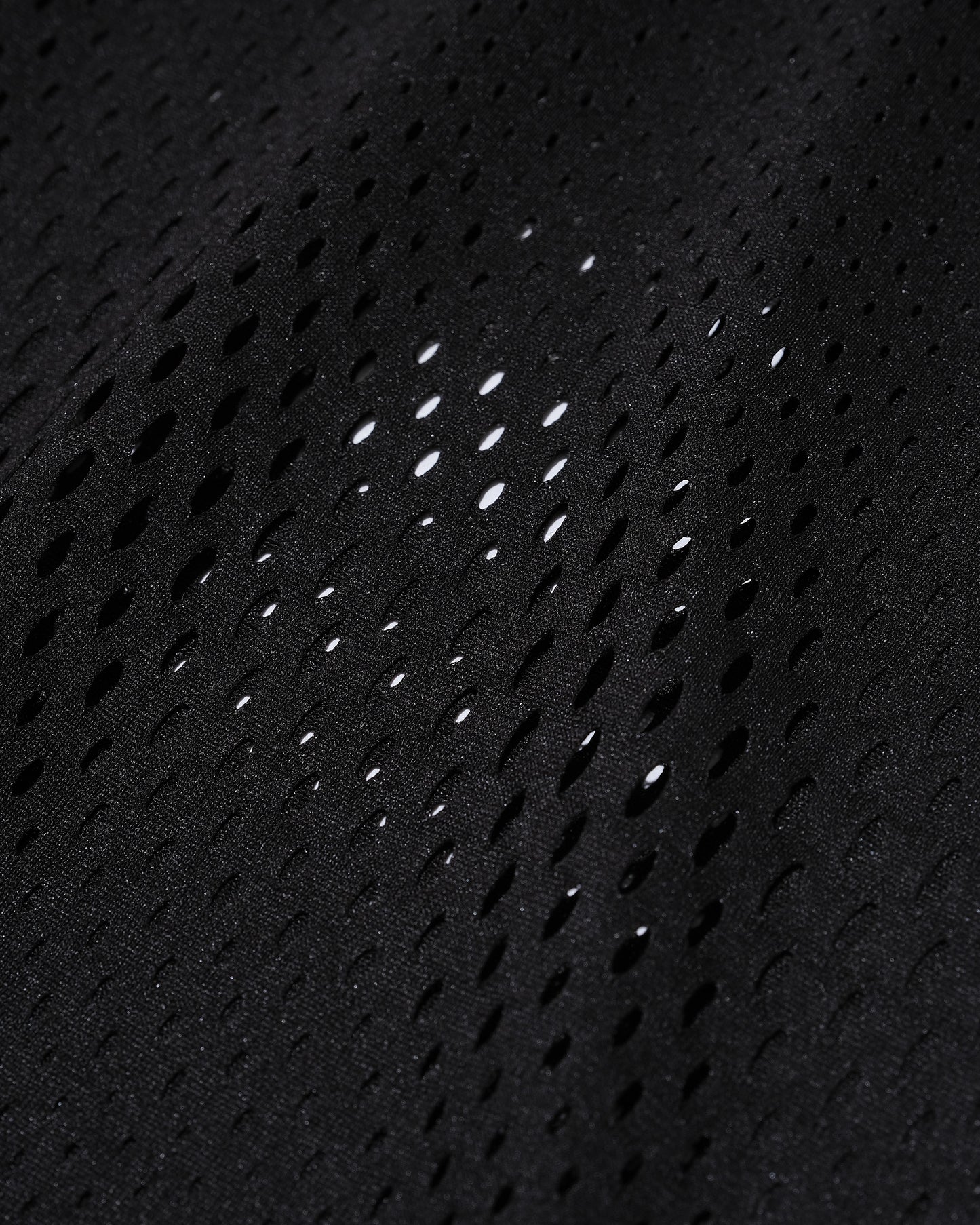 Mesh L/S Tee -BLACK-