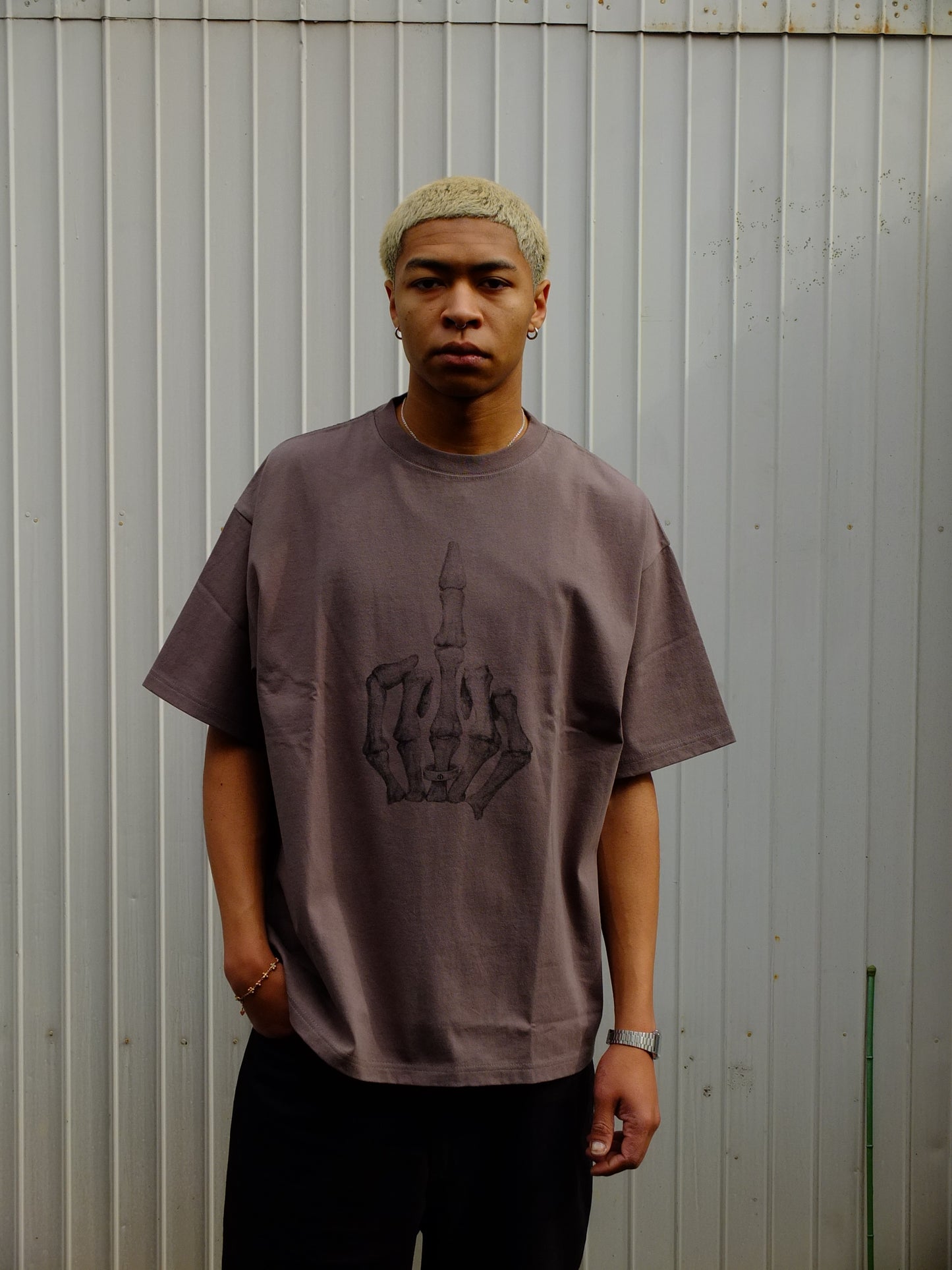 S/S tee type-1 (SORA AOTA) -BLACK-