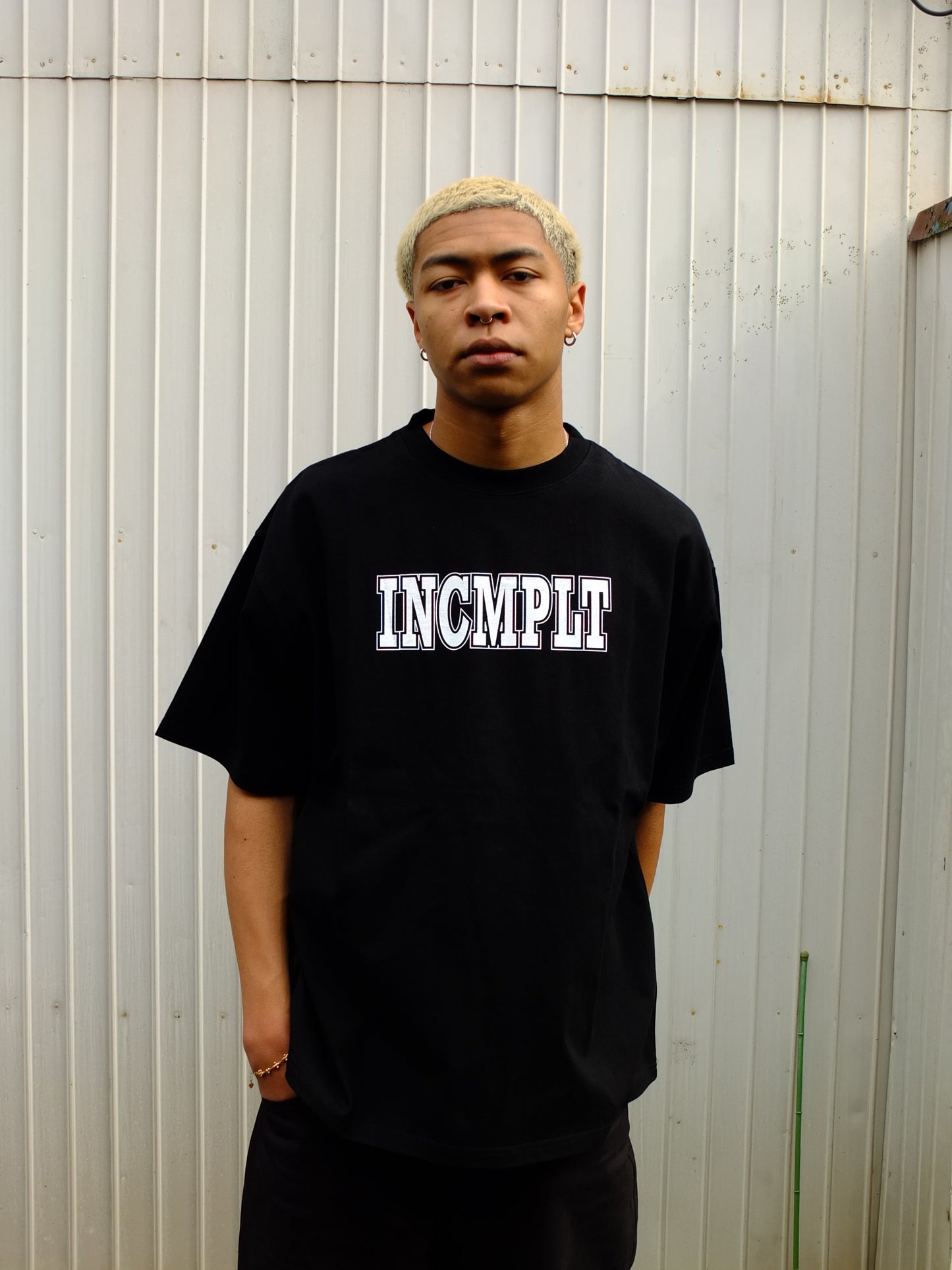 S/S tee type-4 -BLACK-