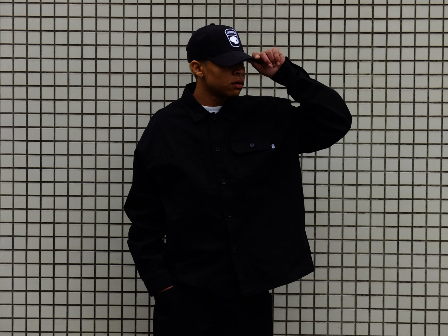 Ripstop L/S shirts -BLACK-