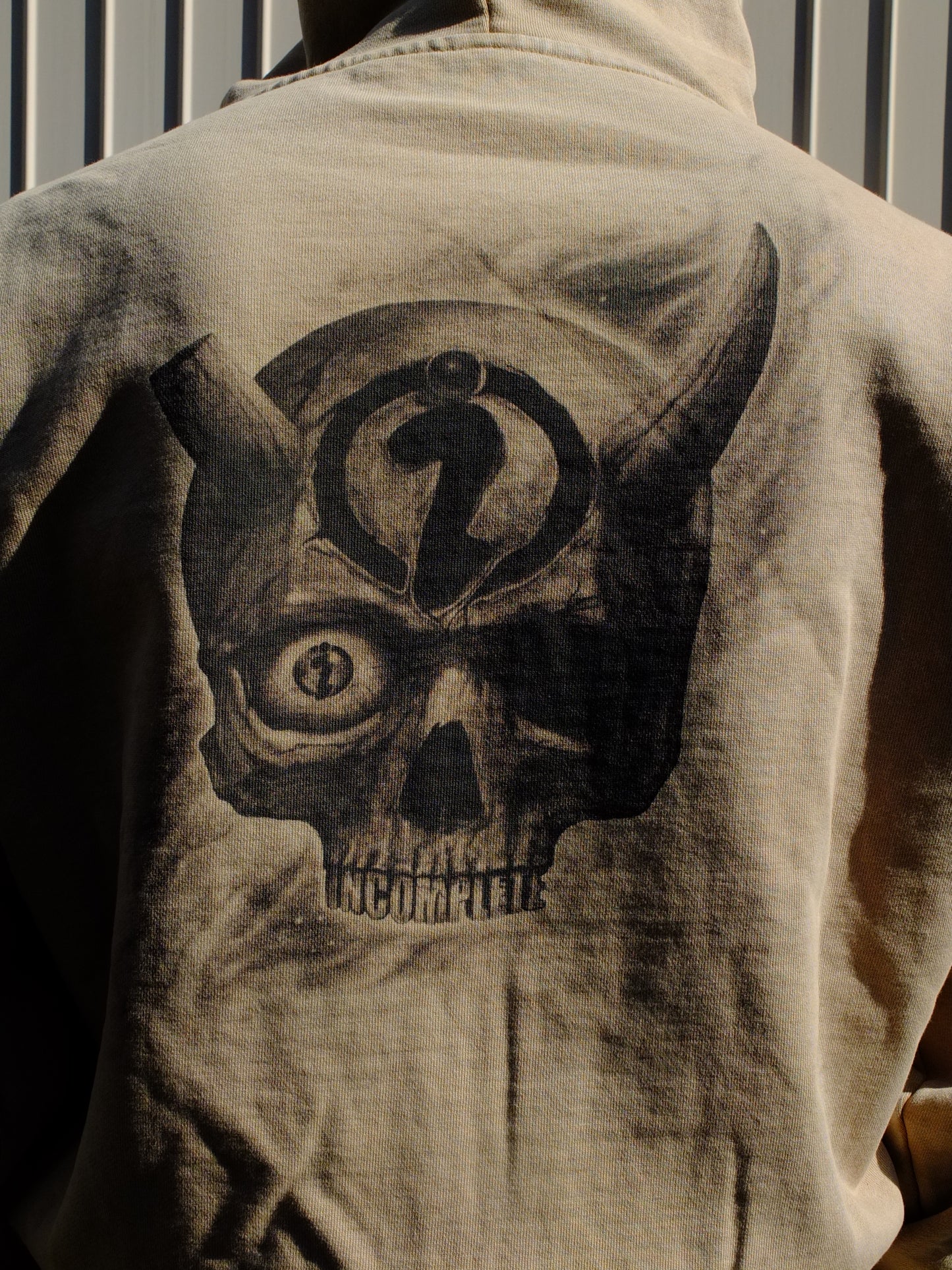 Faded zip hoodie (SORA AOTA) -IVORY-