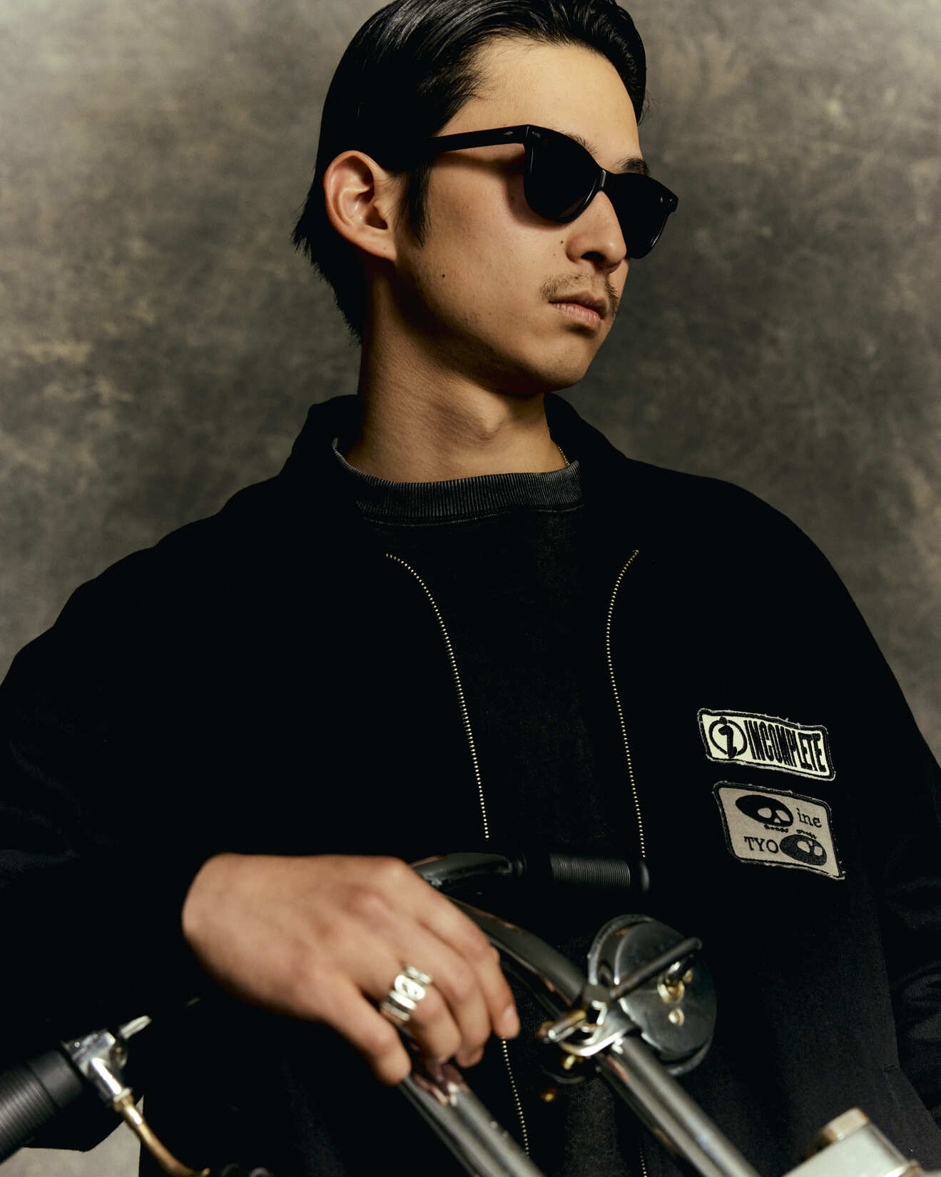 Herringbone drizzler jacket