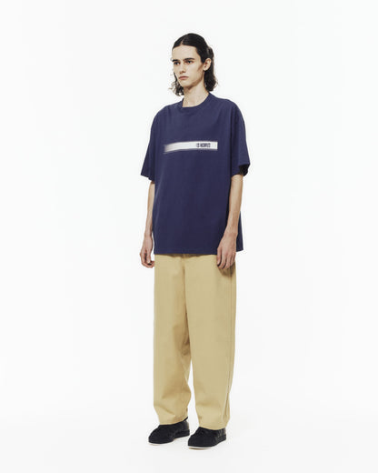 Herringbone Baggy pants -BEIGE-