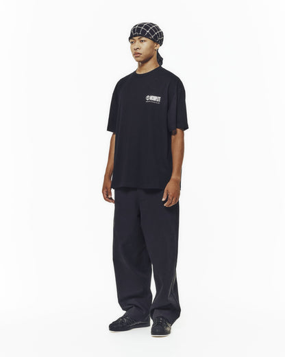 Herringbone Baggy pants -BEIGE-