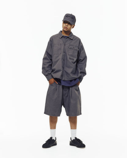 Ripstop L/S shirts -GRAY-