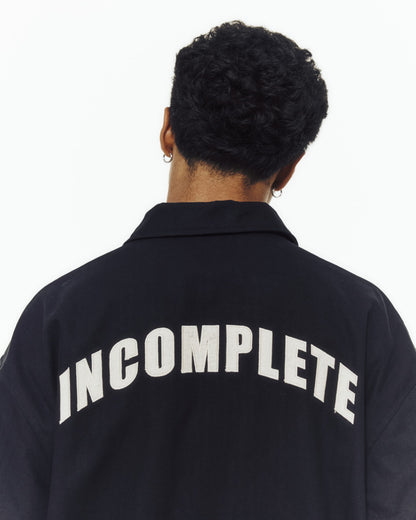 Herringbone Coach Jacket -BLACK-