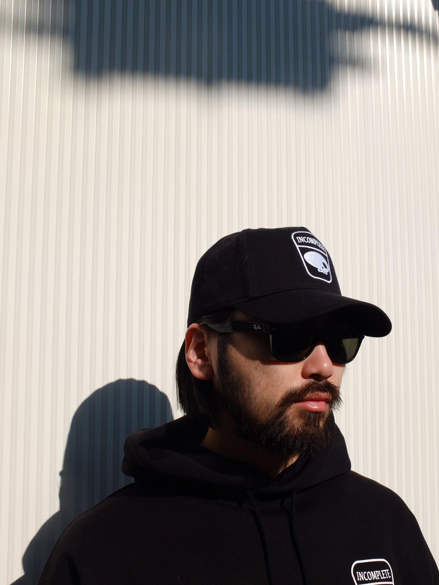 Twill 5panel cap type-1 -BLUE-