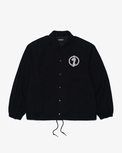 Herringbone Coach Jacket -BLACK-