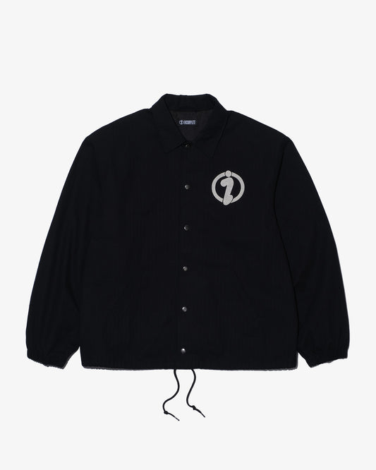 Herringbone Coach Jacket -BLACK-