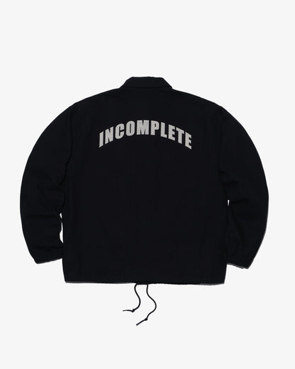 Herringbone Coach Jacket -BLACK-