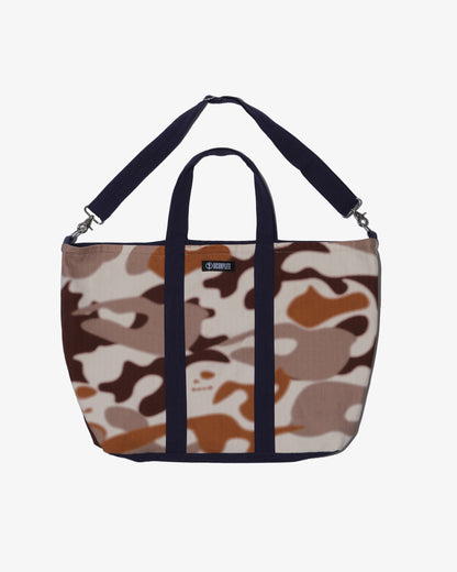 Reversible camo bag -BEIGE X NAVY-