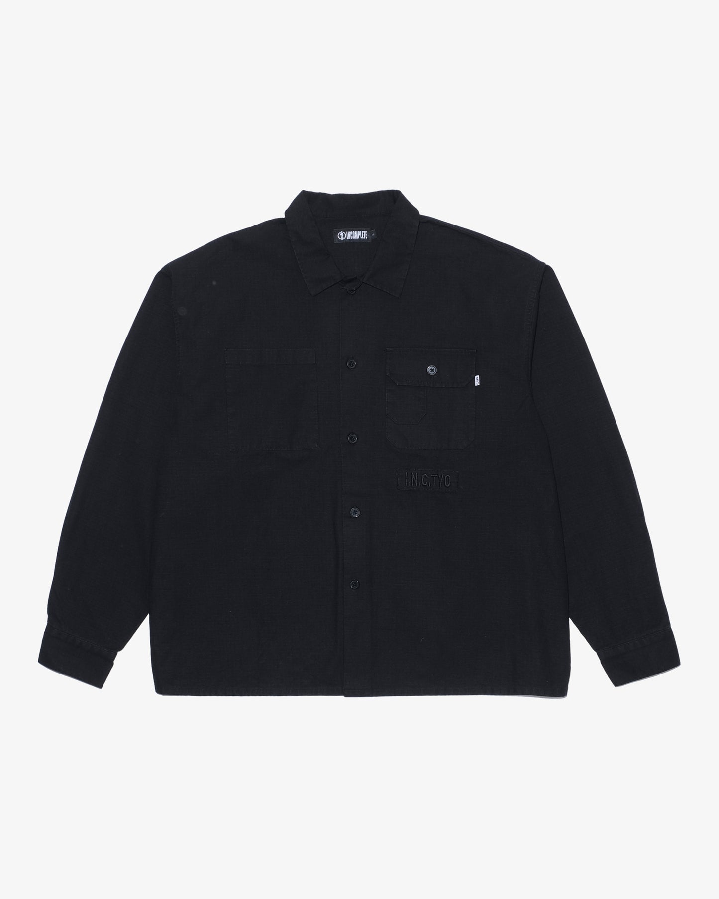 Ripstop L/S shirts -BLACK-