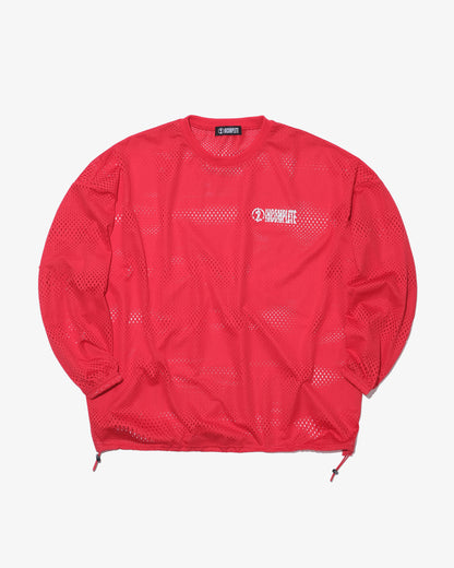 Mesh L/S Tee -RED-