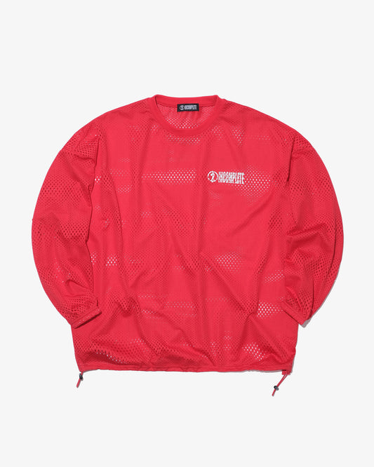 Mesh L/S Tee -RED-