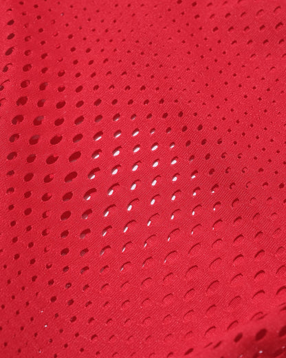 Mesh zip hoodie -RED-