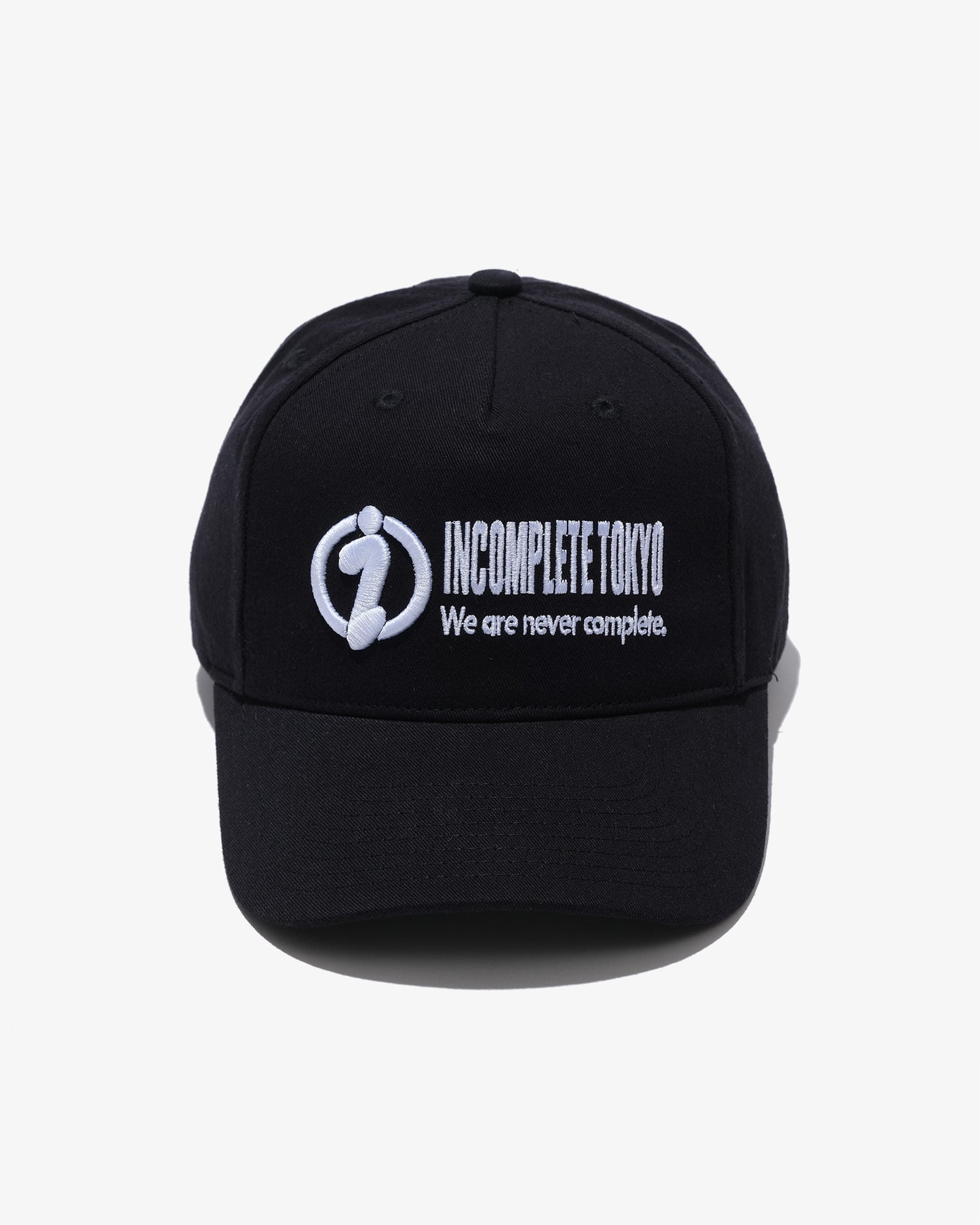 5panel work cap -BLACK-