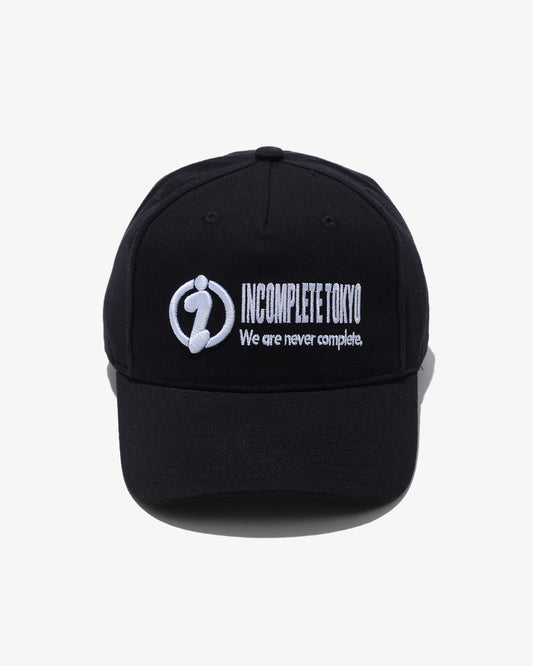 5panel work cap -BLACK-