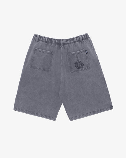 Faded Sweat shorts (SORA AOTA) -BLACK-