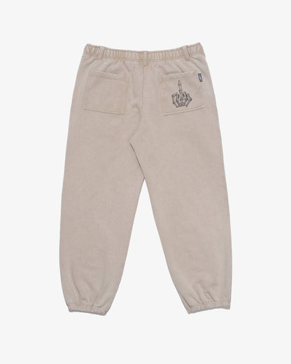 Faded sweat pants (SORA AOTA) -IVORY-