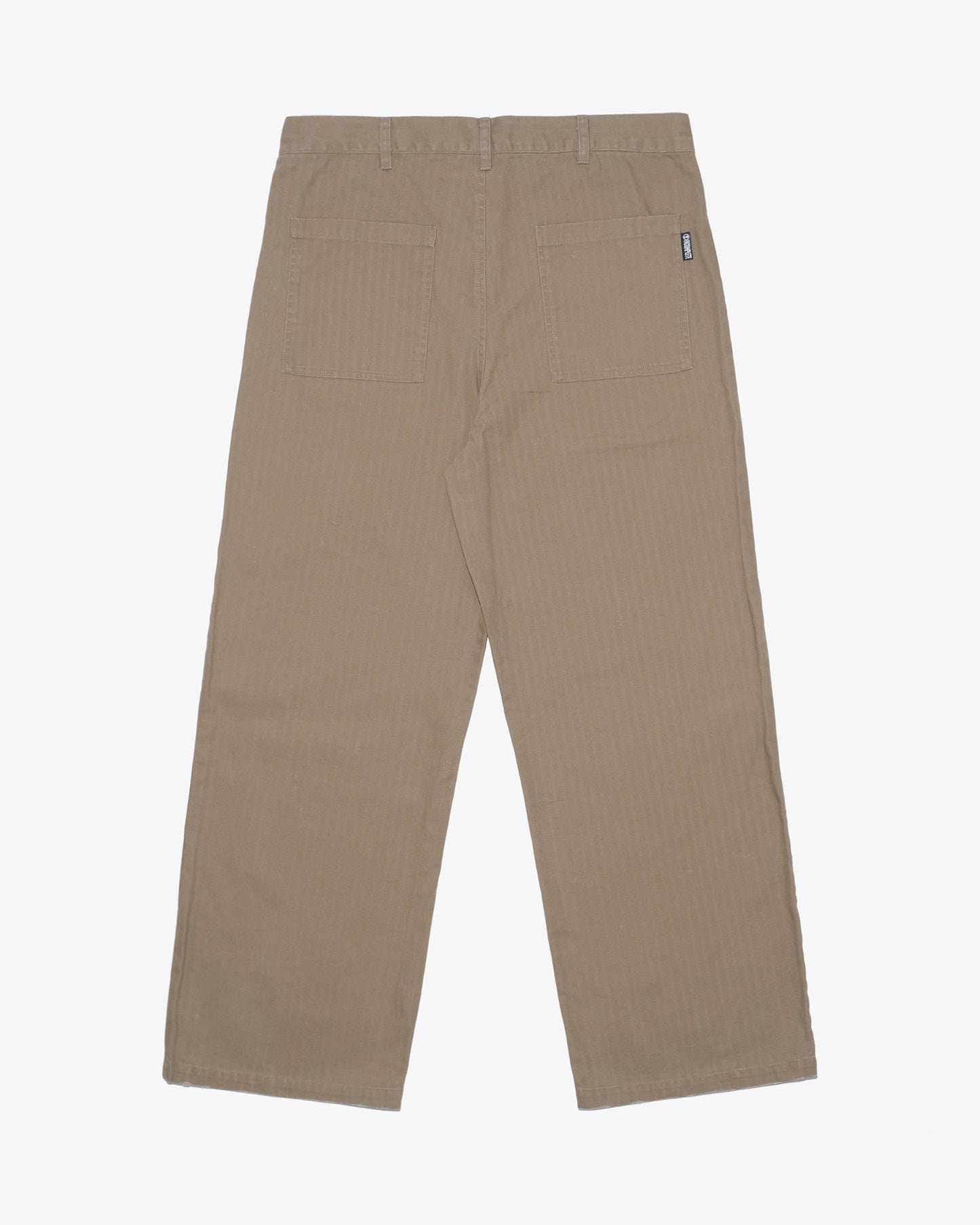 Herringbone baker pants