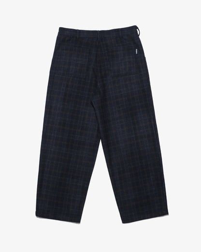 Wool Check baggy pants