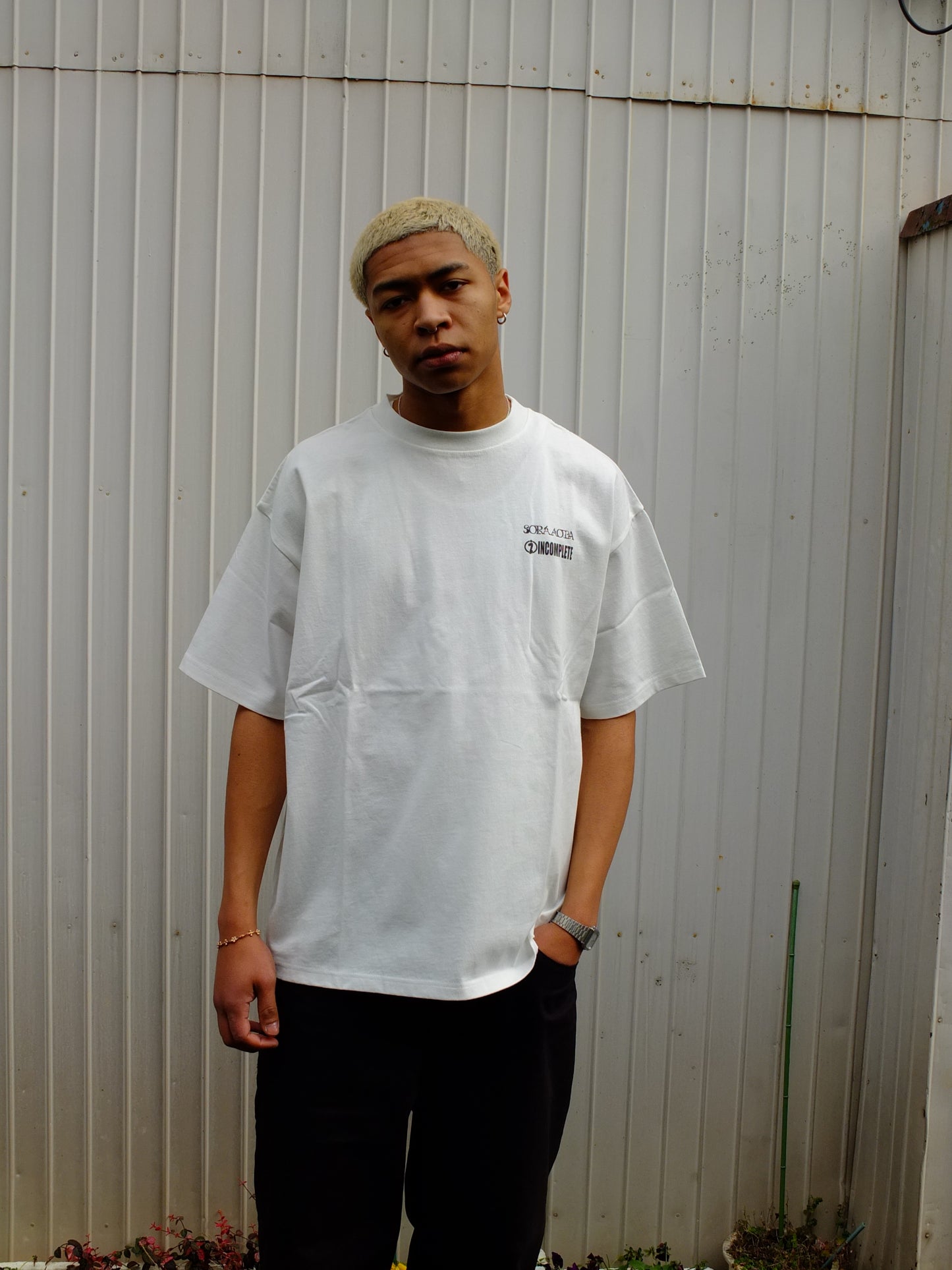 S/S tee type-2 (SORA AOTA) -WHITE-