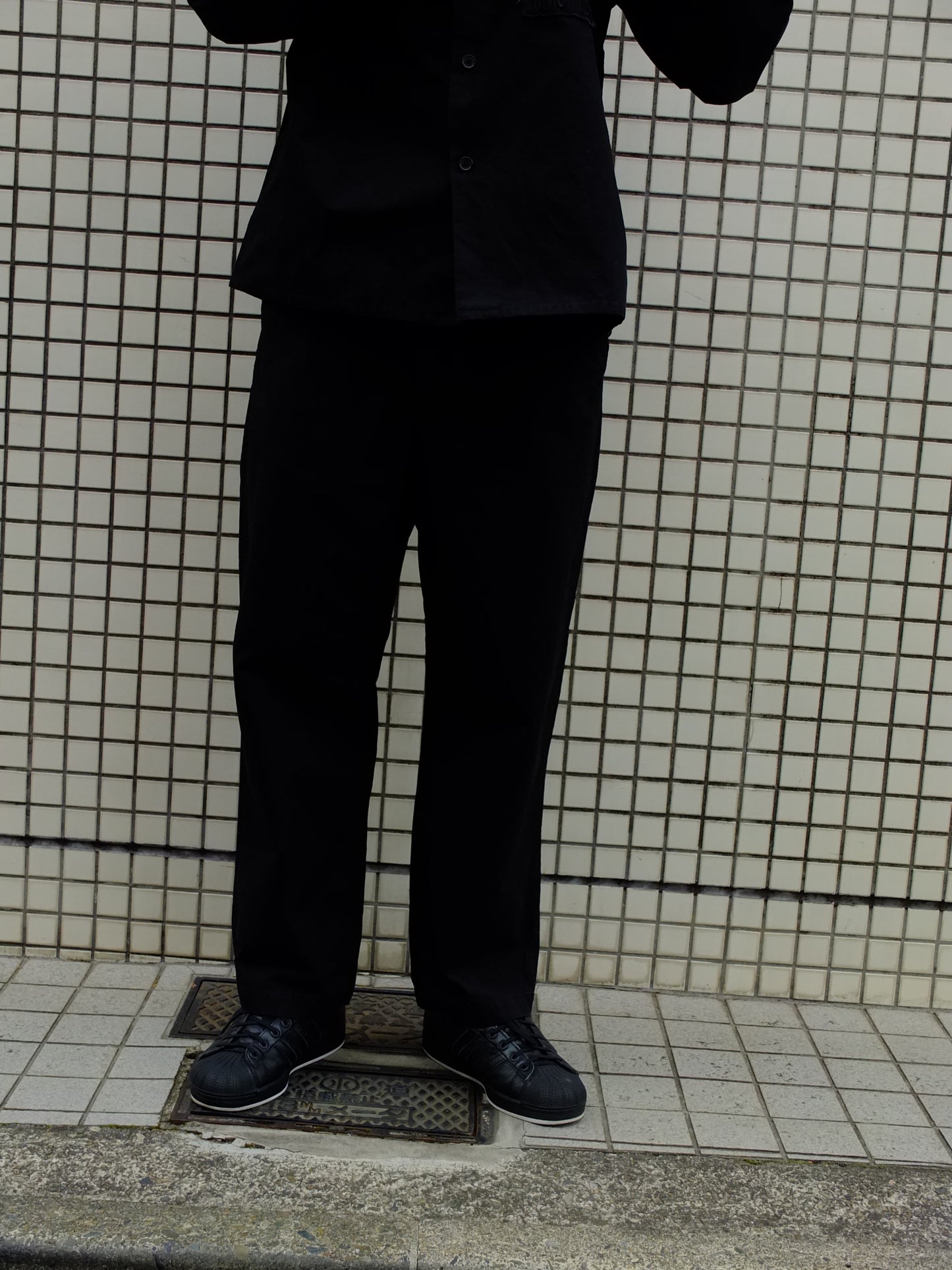 Ripstop  work pants　-BLACK-