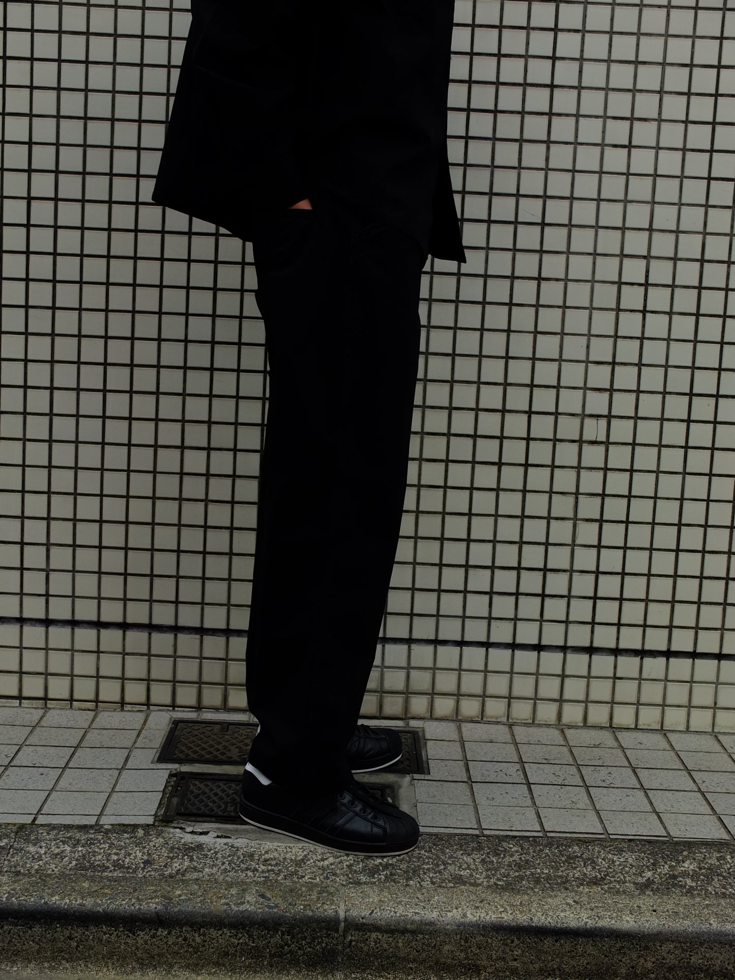 Ripstop  work pants　-BLACK-