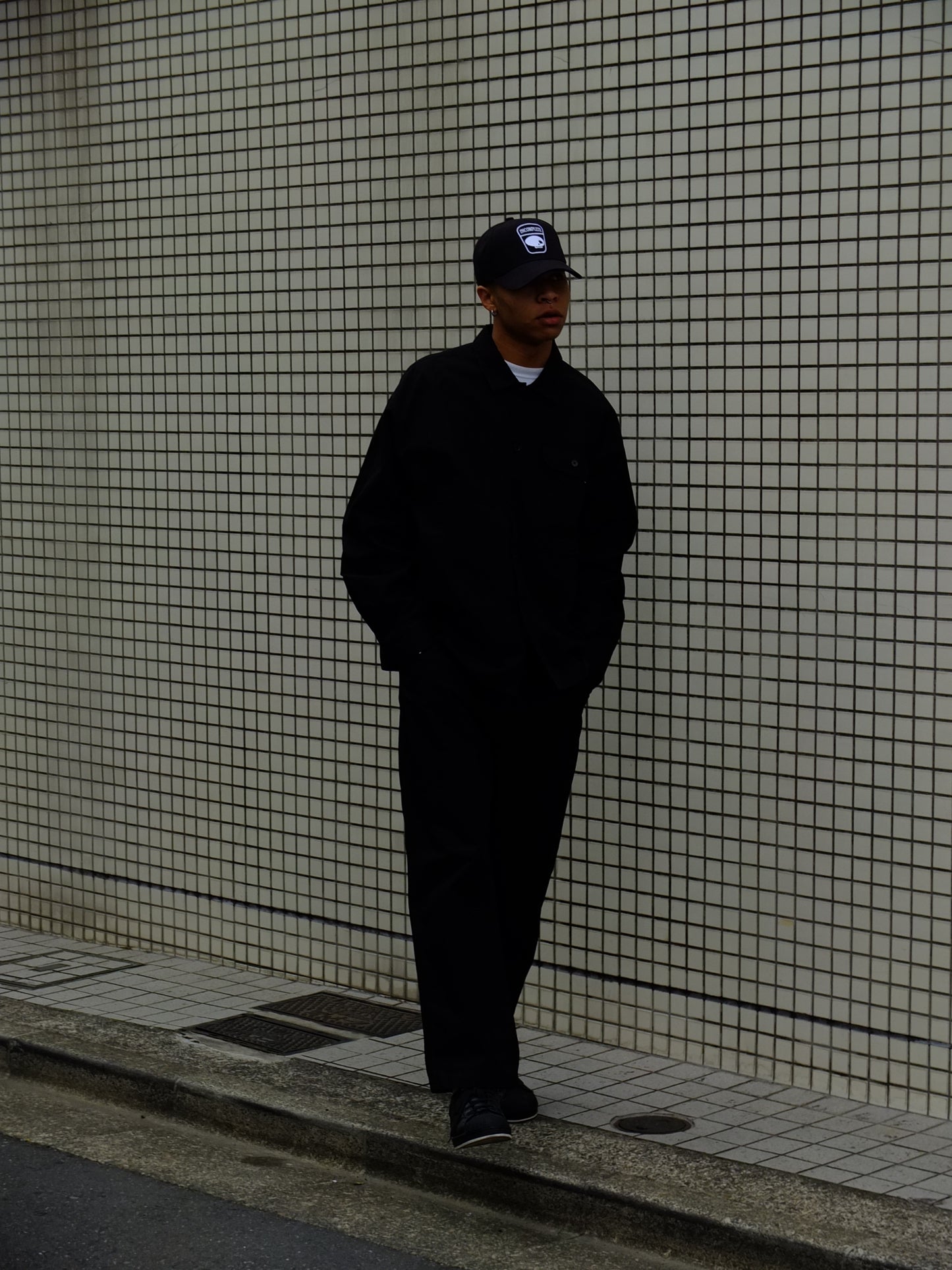 Ripstop  work pants　-BLACK-