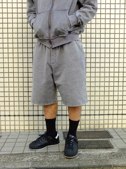 Faded Sweat shorts (SORA AOTA) -BLACK-