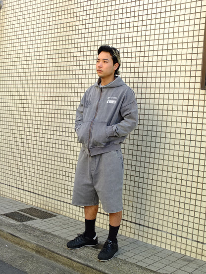 Faded Sweat shorts (SORA AOTA) -BLACK-