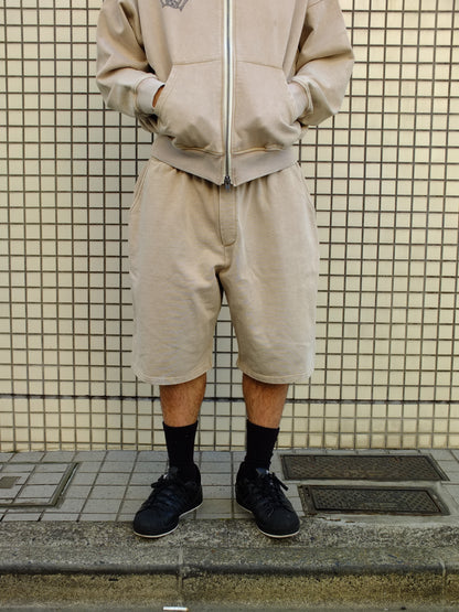 Faded Sweat shorts (SORA AOTA) -IVORY-