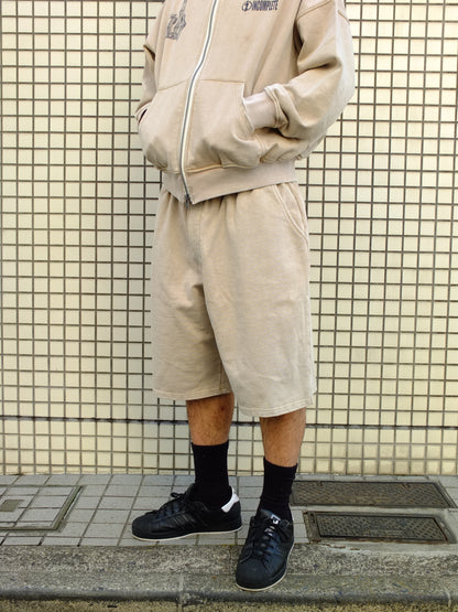 Faded Sweat shorts (SORA AOTA) -IVORY-