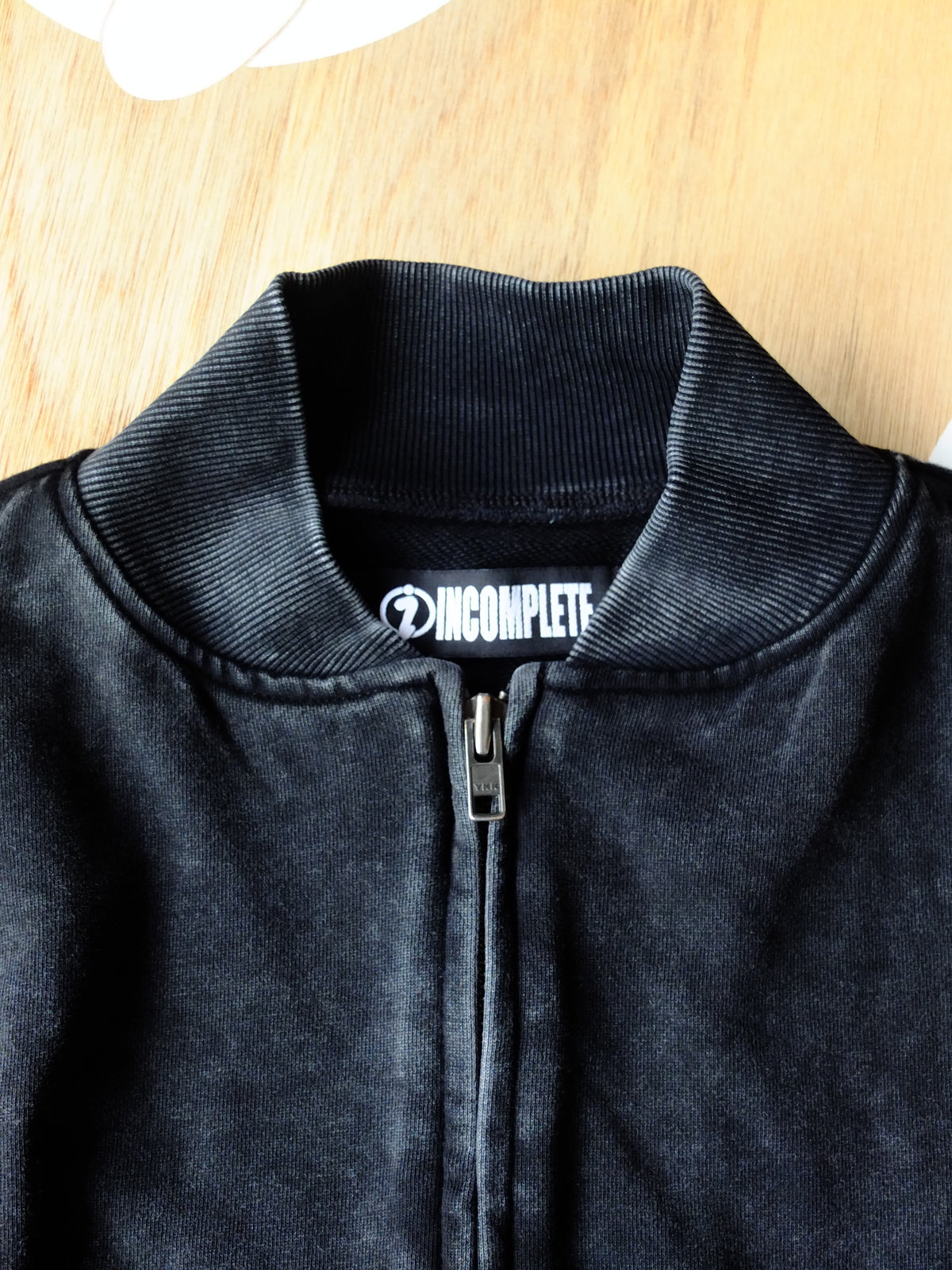 Faded zip cardigan