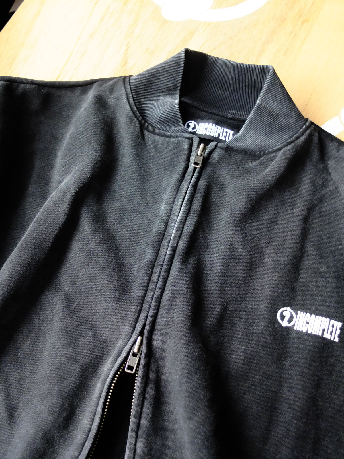 Faded zip cardigan