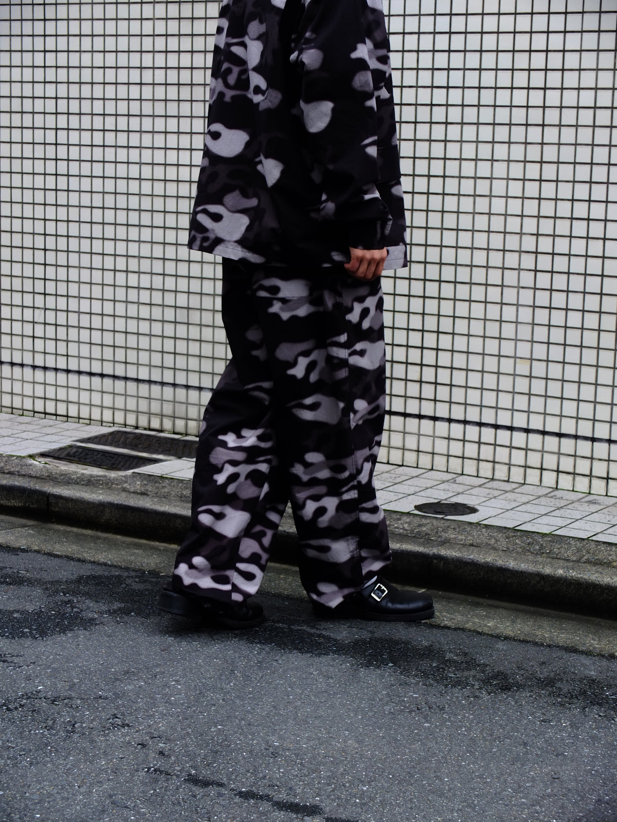 Ripstop wide camo pants