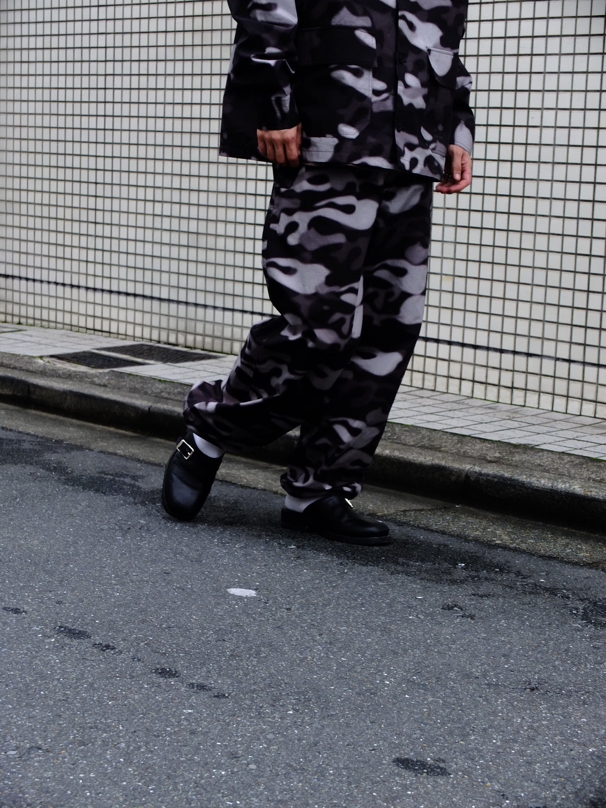 Ripstop wide camo pants