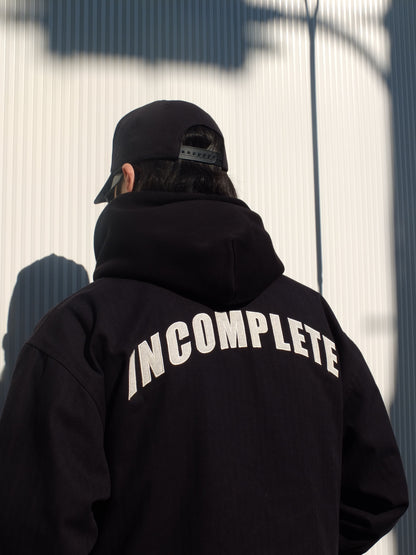 Herringbone Coach Jacket -BLACK-